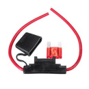 50A Maxi Car Fuse with Weatherproof Holder 8AWG (8B&S) Wire Dual Battery for Car
