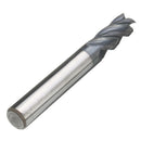 Drillpro 8pcs 2-12mm 4 Flutes Carbide End Mill Set Tungsten Steel Milling Cutter Tool