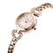 SKMEI 1408 Luxury Crystal Stainless Steel Elegant Fashion Women Wristwatch Quartz Watch