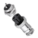 20pcs GX16-2 Pin Male And Female Diameter 16mm Wire Panel Connector GX16 Circular Aviation Connector Socket Plug