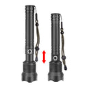 XANES 1282 XHP70 LED 3 Modes USB Rechargeable Telescopic Zoom LED Flashlight 18650/26650