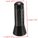 3.5cm 1.38 Inch Universal Black Mini Carbon Fiber Short Stubby Aerial Car Antenna