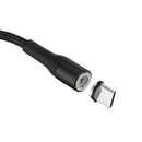 USAMS US-SJ334 U29 Type C LED Magnetic Braided Fast Charging Cable 1M For Tablet Smartphone