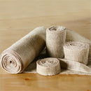 3m 5/10/15/30cm Linen Hessian Burlap Ribbon Roll Wedding Party Craft Decoration Fiber Cloth