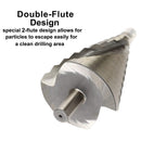 Drillpro 6-60mm Spiral Grooved Step Drill Bit 12 Steps Triangle Shank HSS Step Drill for Metal Sheet PVC Sheet Wood