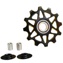 Qikour Cycling Bicycle Bike Rear Derailleur Ceramic Guide Pulley 12T Tooth Guide Wheel
