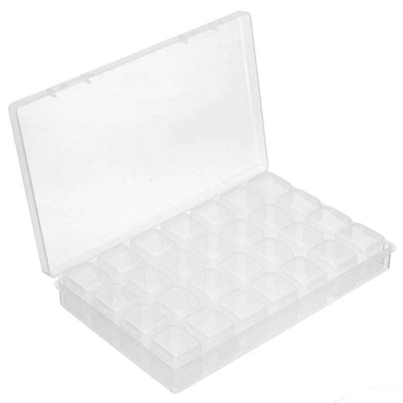 28 Compartment Nail Art Tools Jewelry Parts Storage Box Case Makeup Organizer