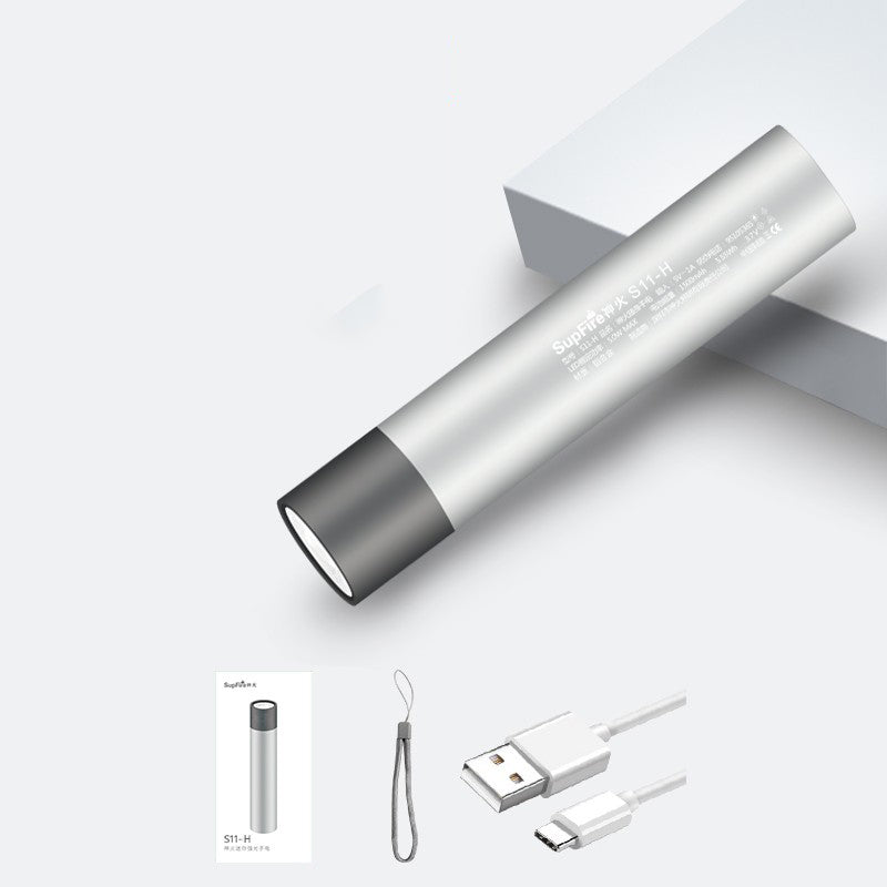 SupFire S11-H 370NM UV Flashlight Fluorescence Detection Flashlight Multifunctional Purple Light 18650 Flashlight