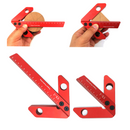 Drillpro YX-1/YX-2 Woodworking Aluminum Alloy Center Scriber Finder with Metric Scale Line Caliber Ruler Wood Measuring Scribe Tool