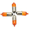 4pcs 12V 23w Motorcycle Turn Singal Indicator Bulb BA9S Base Mini Amber Halogen Lights