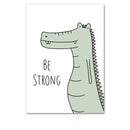 Cute Animal Home Decorations Room Canvas Print Picture Wall Art Painting Xmas Gift