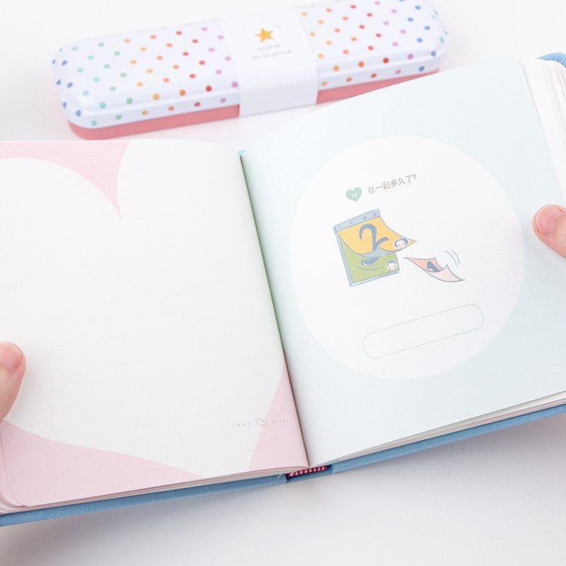 DIY Lover Notebook Cute Romantic Diary Planner Organizer Note Book Lover Story Paper Book