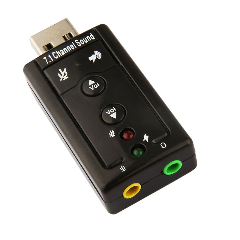 Bakeey USB 2.0 External Sound Card Channel 7.1 3.5mm Adapter Microphone Headphone Audio Interface