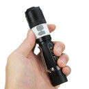 Elfeland  T6 3Modes 2000LM USB Zoomable LED Flashlight+18650+USB Charging Cable