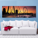 DYC 10504 Single Spray Oil Paintings Photography Urban Architecture And Ferris Wheel For Home Decoration Paintings Wall Art