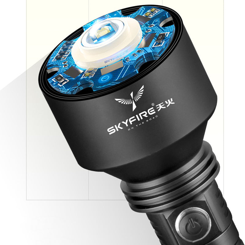 SKYFIRE SF-332 T6 3Modes LED Flashlight Explosion-proof Flashlight 18650 Flashlight