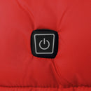 Unisex USB Heating Electric Heated Vest Winter Warm Hooded Jacket Coat Clothing Red