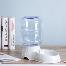 3.8L Large Automatic Pet Food Drink Dispenser Dog Cat Feeder Water Bowl Dish