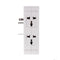 Socket S helf 8 Port Surge Protector Holder Tray Removable Wall Outlet 6 Electrical Outlet Extenders 2 USB Charging Ports Wall Plug Socket Power Strip