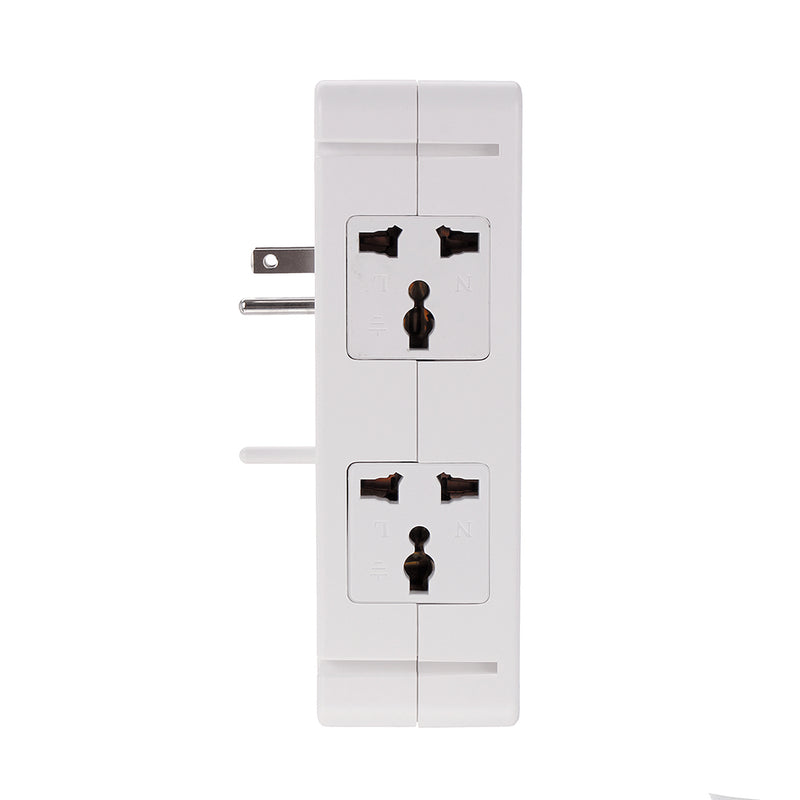 Socket S helf 8 Port Surge Protector Holder Tray Removable Wall Outlet 6 Electrical Outlet Extenders 2 USB Charging Ports Wall Plug Socket Power Strip