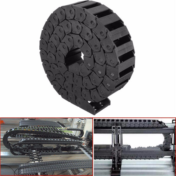 15mm x 30mm Nylon Towline Drag Chain Wire Carrier Engraving Machine Accessory
