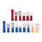 270pcs Insulated Crimp Terminals Wire Connectors Butt Spade Ring Assorted Kit