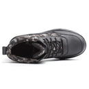 TENGOO Men's Winter Safety Shoes Steel Toe Keep Warm Waterproof Non-Slip Work Shoes Hiking Shoes