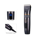 RIWA RE-6501 Rechargeable Hair Clipper Titanium Ceramic Blade Razor Beard Trimmer Shaver Barber Electric Haircutting LED Display