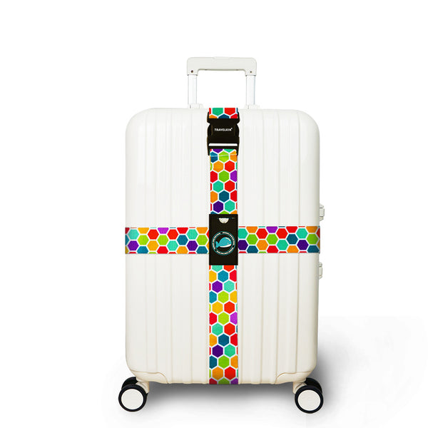 Honana Colorful Cross Luggage Strap Suitcase Belts Travel Tags Accessories Fit for 20"~32" Suitcase