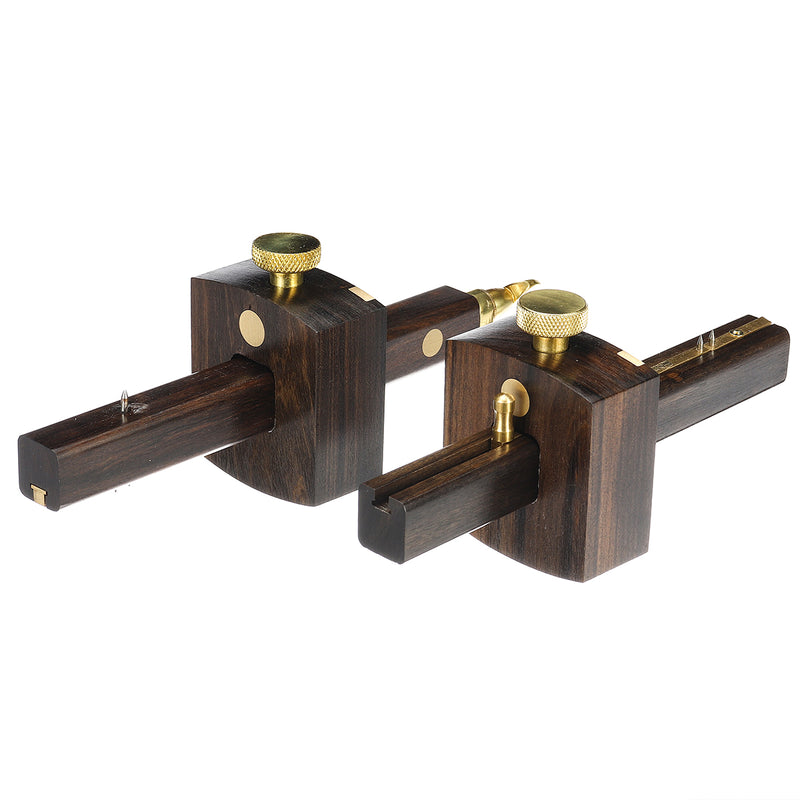 8 Inch Woodworking Carpenter Tool Ebony Copper Scribers Screw Cutting Mark Gauge