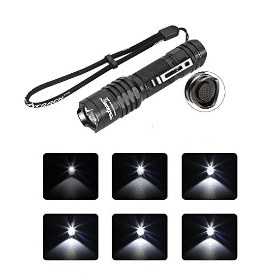 OrcaTorch T11 XP-G2 190Lumens 6Modes Portable Tactical EDC LED Flashlight