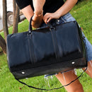 Men Women Leather Duffel Bags Waterproof Large Capacity Folding Sports Travel Bag Fitness Yoga Gym Handbag
