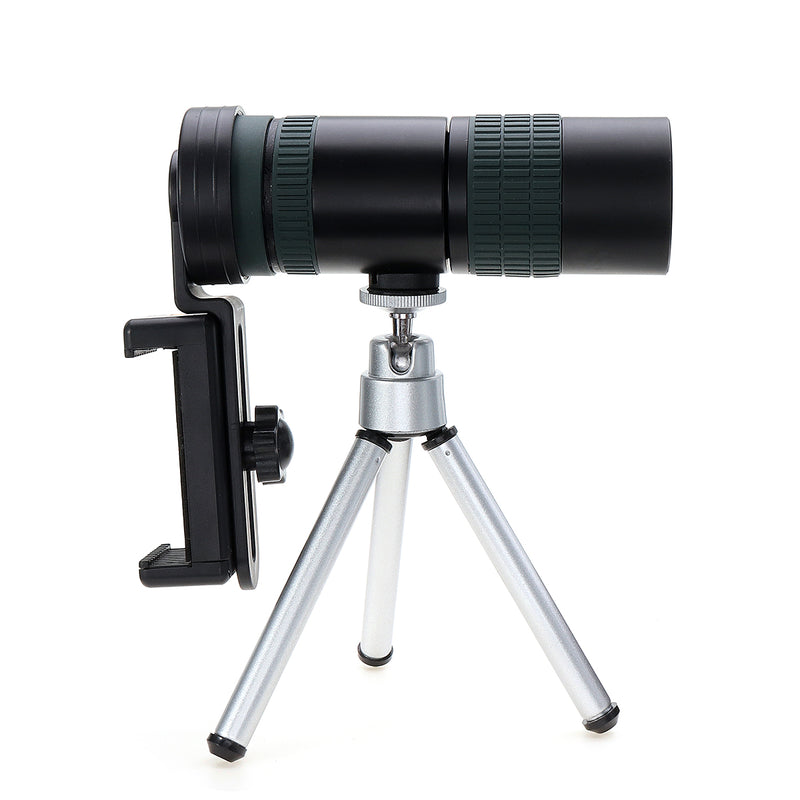 Bakeey Universal 8-24X Zoom Monocular Telescope Camera Lens+Phone Clip+Tripod for Smartphones