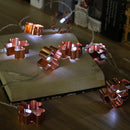 Battery Powered 1.8M LED Iron Flower Fairy String Light Holiday Wedding Party Decor