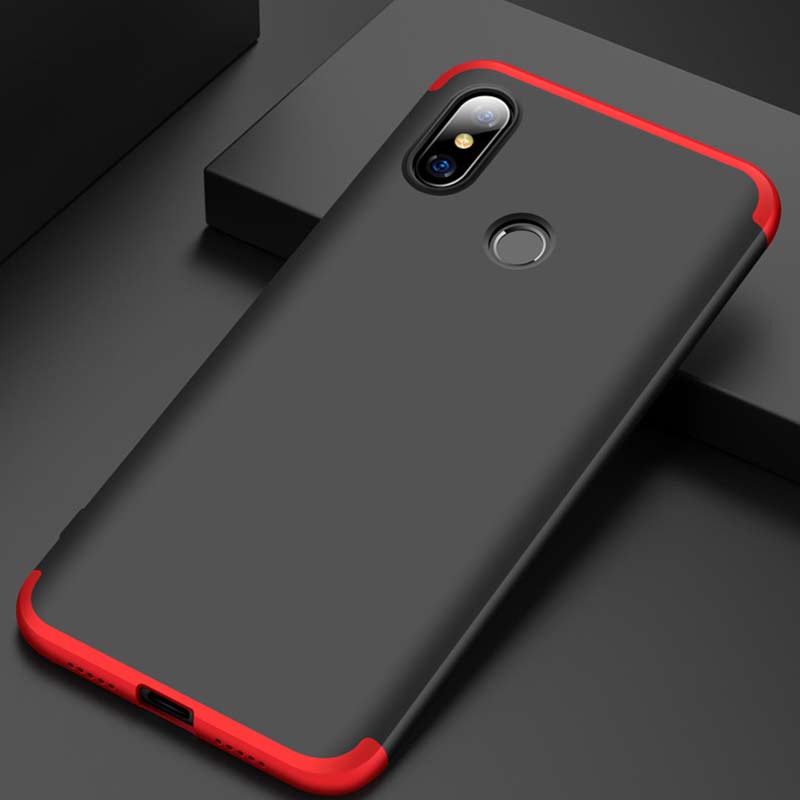 Bakeey 3 in 1 Double Dip 360 Hard PC Full Protective Case For Xiaomi Mi8 Mi 8 6.21 inch