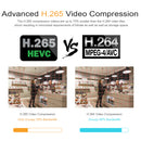 Hiseeu HC615-P-3.6 5MP 1920P POE IP Camera H.265 Audio Dome Camera ONVIF M otion Detection For PoE NVR App View