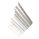 21pc Mini 0.3-1.6mm HSS Twist Micro Drill Bits with Aluminum Hand Drill