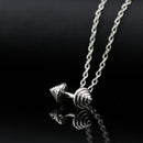 European Style Dumbbells Fitness  Instrument Shape Rock Unisex Necklace