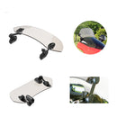 Universal Adjustable Clip On Brown Windshield Extension Spoiler Wind Small Windscreen Deflector For Motorcycle Scooter
