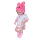 11" Handmade Silicone Reborn Sleeping Baby Doll Toys Lifelike Newborn Girl Gift