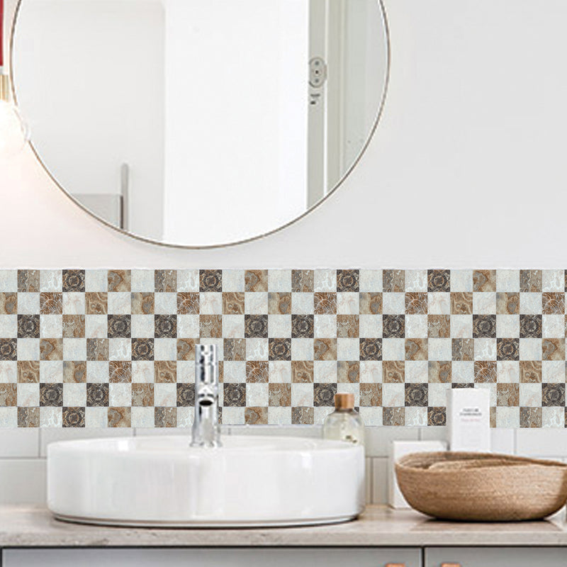 20x20cm 6Pcs Creative Tile Paste Wall Sticker Kitchen Bathroom Floor Decoration