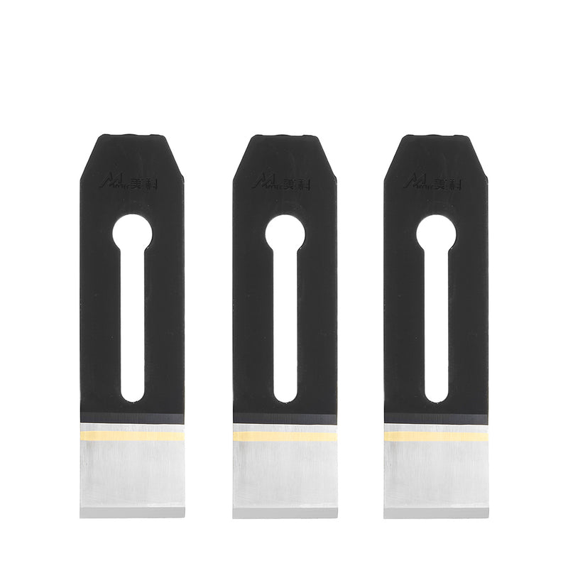 3pcs 51mm High Speed Steel Woodworking Plane Edge Blader Cutter Hand Planer Blade