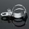 4pcs Chrome Motorcycle Front Rear Turn Signal Holder Fork Clamps Shock Bracket Cafe Racer
