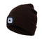 Xmund XD-HL3 4 LED 3 Modes Bright Lighted Cap Winter Warm Cycling Hunting Knitted Hat