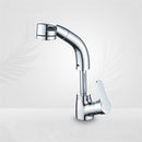 BOiROO Bathroom Basin Sink Pull Out Height Adjustable Basin Sink Faucet Hot and Cold Single Handle Water Mixer Tap