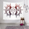 Vintage Bohemian Tarot Sun Pattern Tapestry Living Room Bedroom Wall Hanging Tapestry Art Decorations
