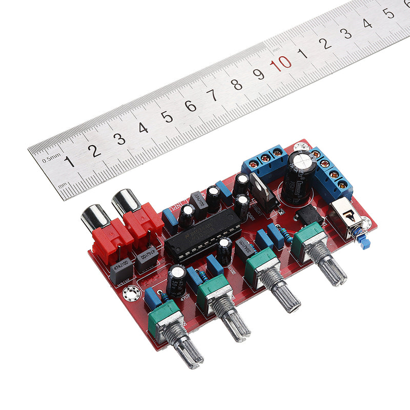 LM1036 Luxurious HIFI Amplifier Preamplifier Volume Control Tone Board DC 15V AC 12V Or 15V 1000UF