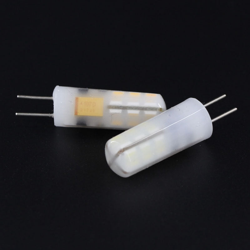 Dimmable AC/DC12V Pure White Warm White G4 3014 Milky White 24LED Light Bulb for Indoor Chandelier