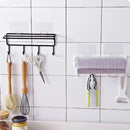 Tissue Storage Holder Towel Rack Hook Holder Kitchen Bathroom Shelf Hanging