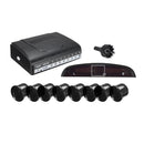 4 Front & 4 Rear Car Parking Sensor LCD Display Monitor Reverse View Buzzer Alarm Detector System